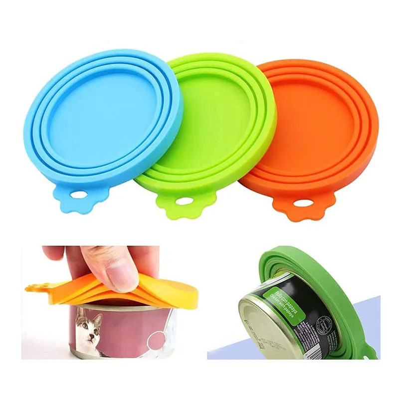 Universal Bpa Free Silicone Can Lids Covers Food Grade 3 In 1 Can Lid