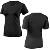 Black Yoga Running T Shirt Tops