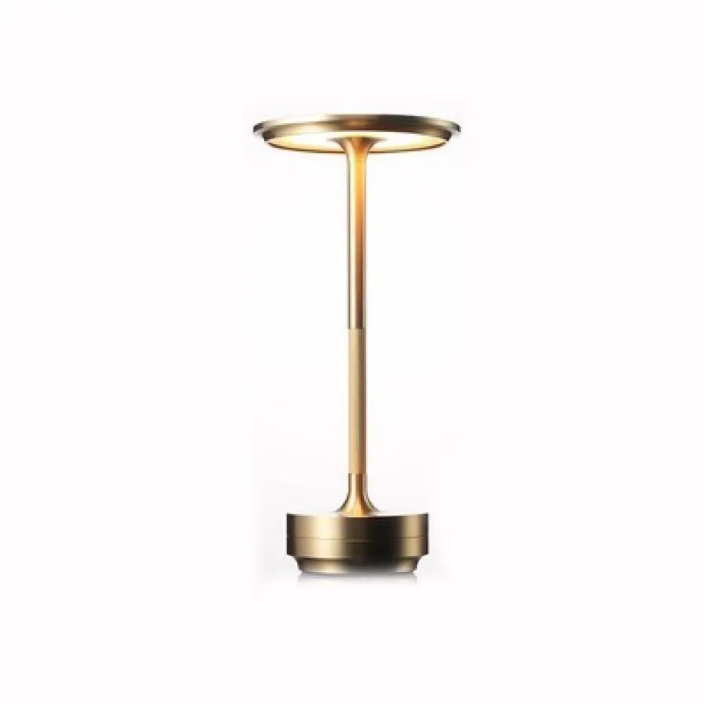 LED Ambient Decorative Light Touch Control Table Lamp Rechargeable Restaurant Bedside Bar Metal Desk Lamp
