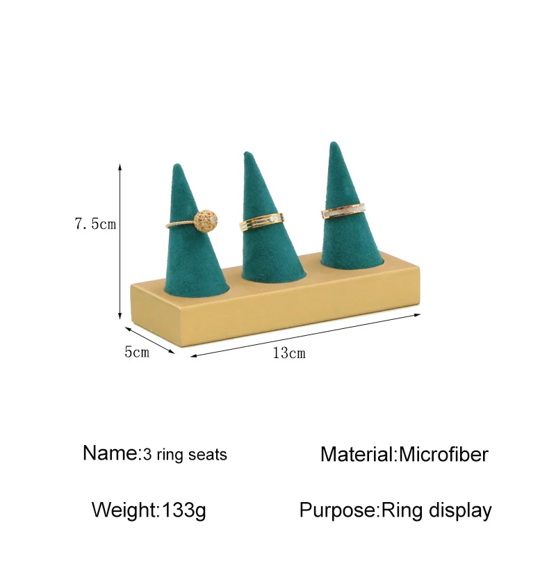 Complete jewelry display stand set arrangement in retail setting