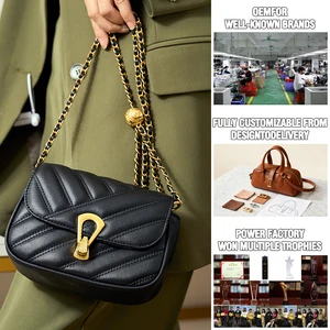 Manufacturer Wholesale Women's Retro Leather Diamond Shoulder Bag OEM/ODM High-quality Cowhide Crossbodys Luxury Armpit Bag