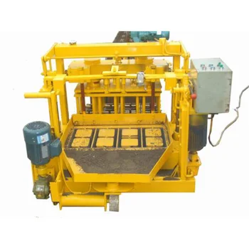 small model hollow block and hordies block making machine with mobile wheels easy operation brick cutting equipment