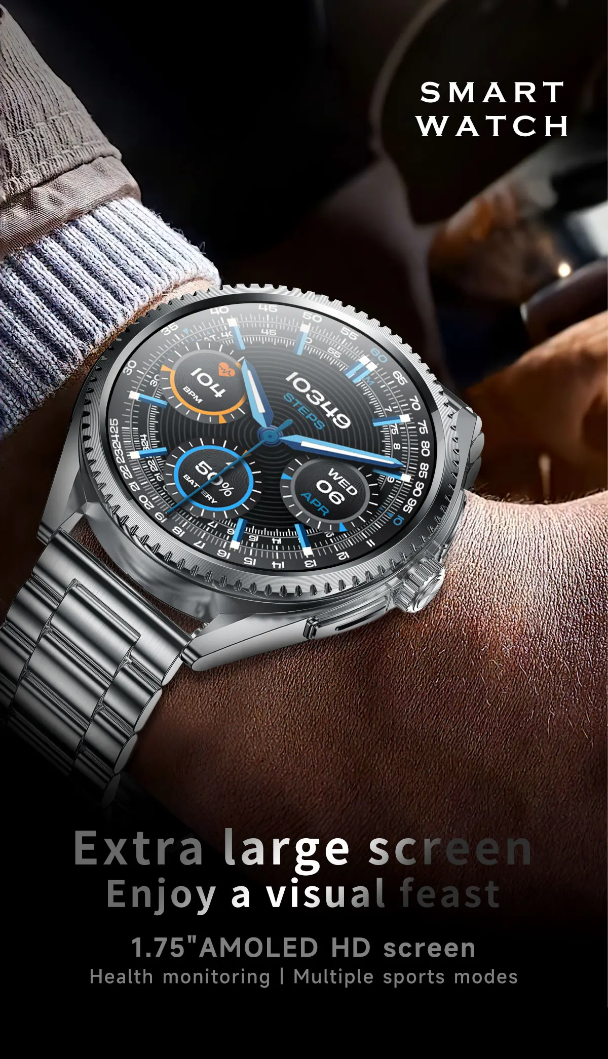 Welcome OEM Order, Factory Whole Selling 2025 Cf52 Relojes Men Sports Smart Watch 1.75inch Amoled Fitness Tracker 620mah Waterproof Heart Rate Smartwatch - Buy Cf52 Smart Watch men Sports Smartwatch amoled Smart Watch smart Watch For Men men Watch Smart smart Watch For Android Ios