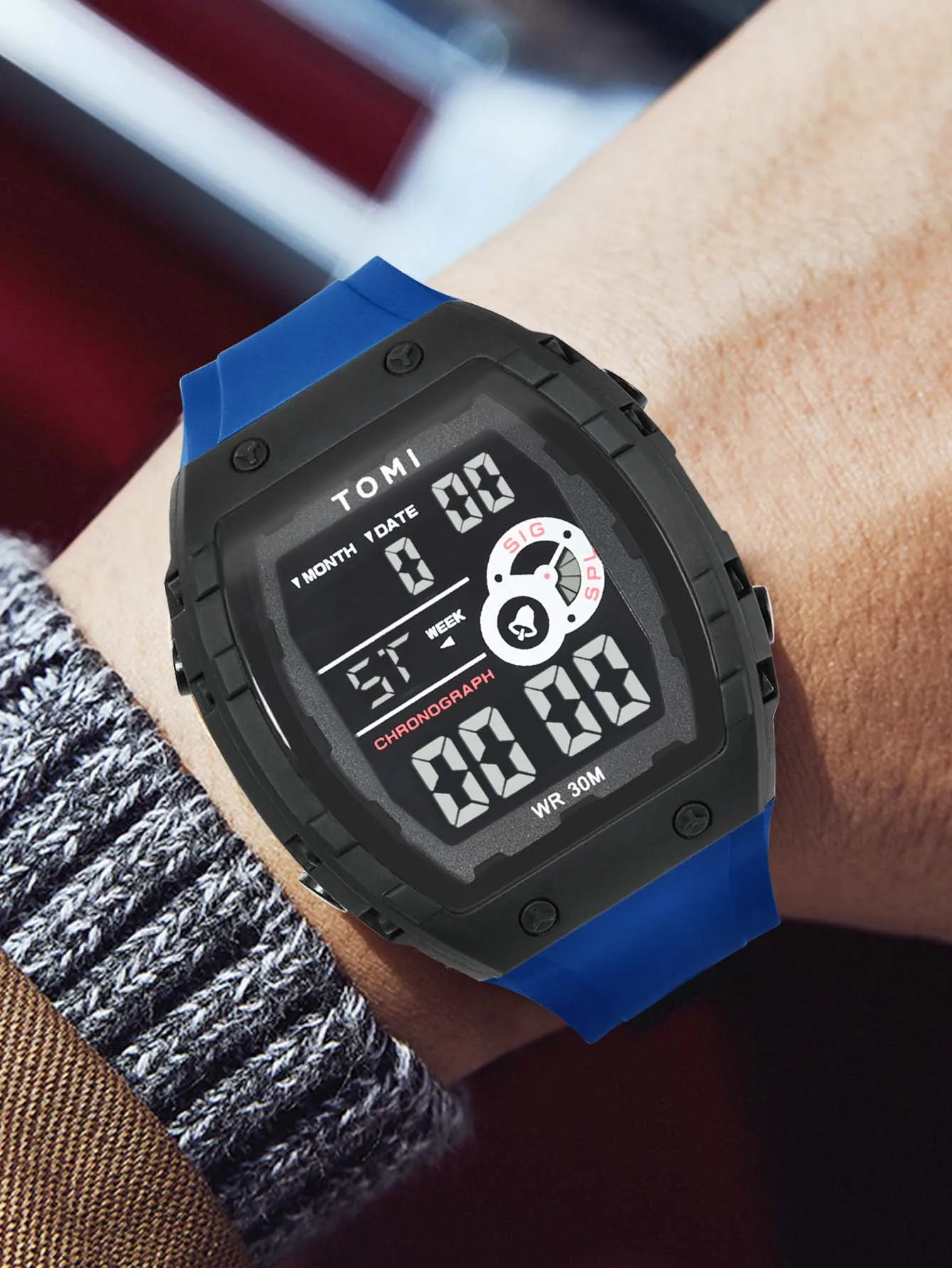 TOMI T209 High Quality Men's Sports Watch Calendar Week Display