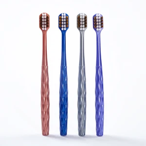 4 Pieces/Box Biodegradable Soft Bristle Adult Toothbrush OEM Designs New Household Toothbrush Home Use Features
