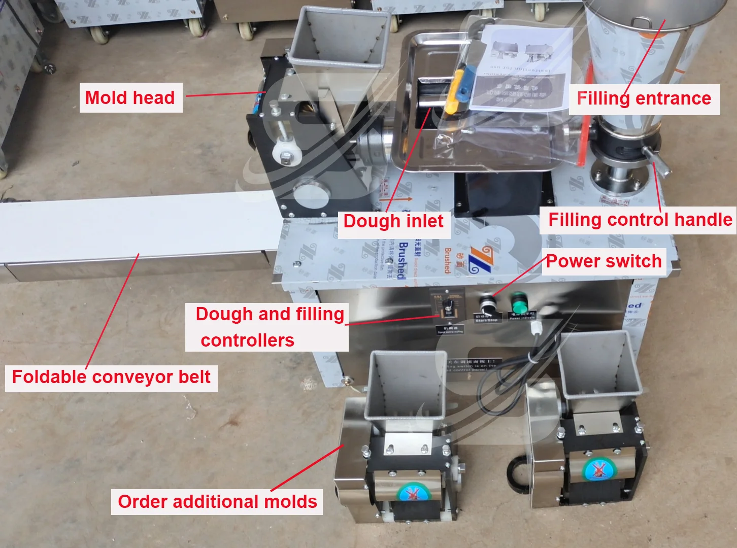 Automatic Curry Puff Forming Dumpling Filling Machine Empanada Make Electric Pierogi Maker Machine Samosa Making Machine Price