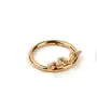 Golden snake ring