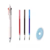 D 1 white pen + 3 three-color refills + 1 eraser