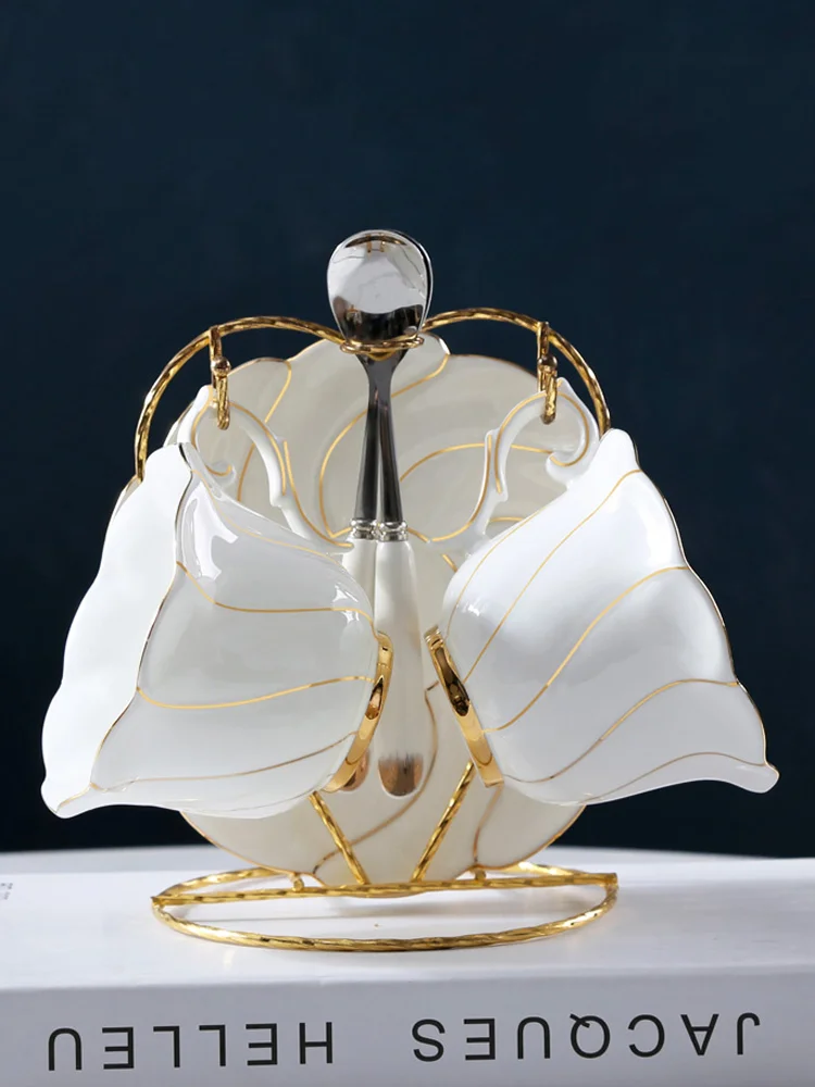 Arabic Bone China Cup Gold Rimmed Cappuccino Espresso White Porcelain Cup Saucers Tea Set factory