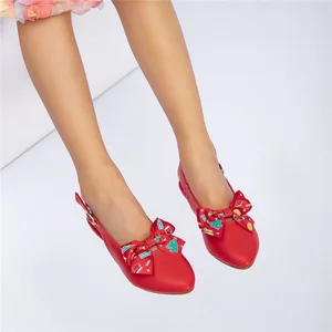 Girls Baotou Pointy Cha-Cha Shoes Low-Heeled Rubber Soft-Soled Latin Dance Shoes Indoor and Outdoor Ballet Performance Shoes