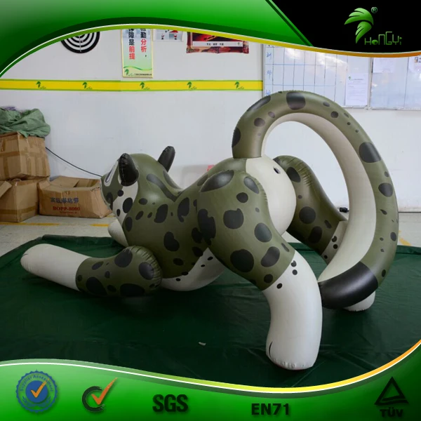 Inflatable Snow Leopard Custom Inflatable Leopard Cartoon Animal Figure with SPH