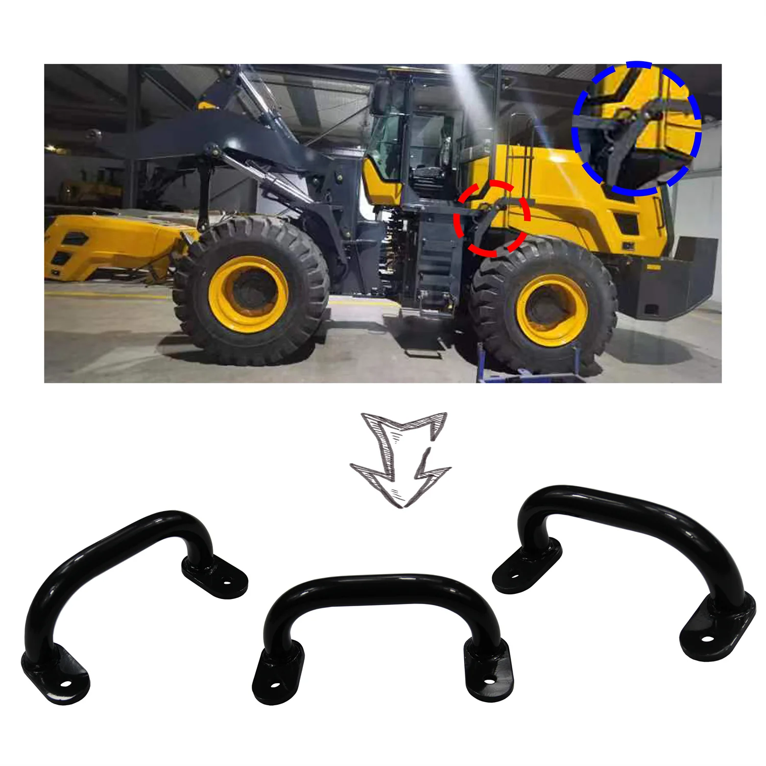 High Quality Excavator Safety Handrail Excavator Support Frame Shantui