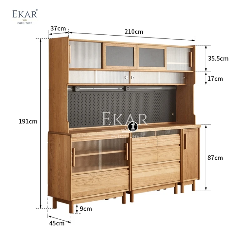 product new design solid wood multifunctional storage restaurant sideboard-66