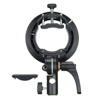 Godox S2 Speedlite S-Type Bracket Bowens Mount Flash Holder for Godox V1 AD200Pro AD400Pro AD600Pro