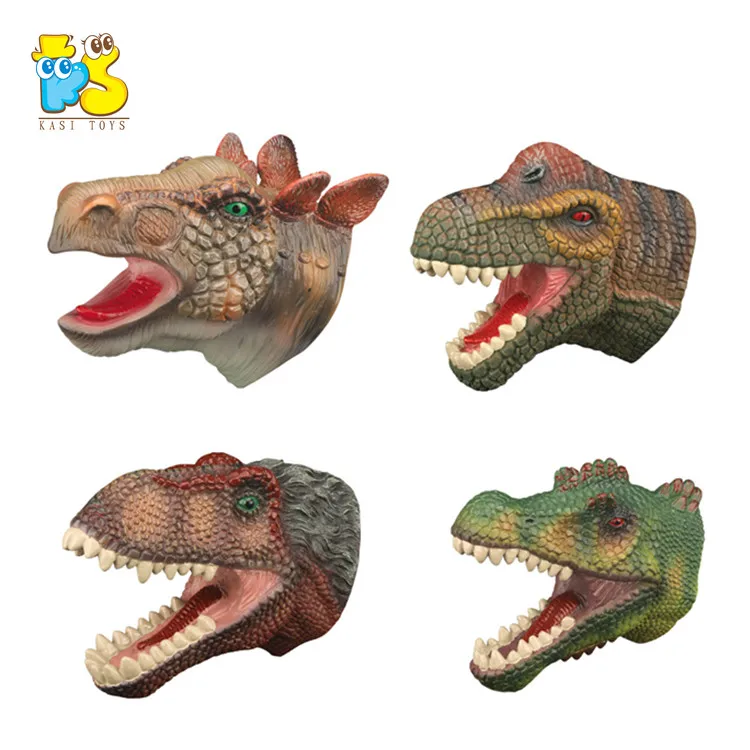 Оптовая продажа Реалистичная ручная игрушка-кукла для детей дошкольного образования несколько стилей голова динозавра игрушка