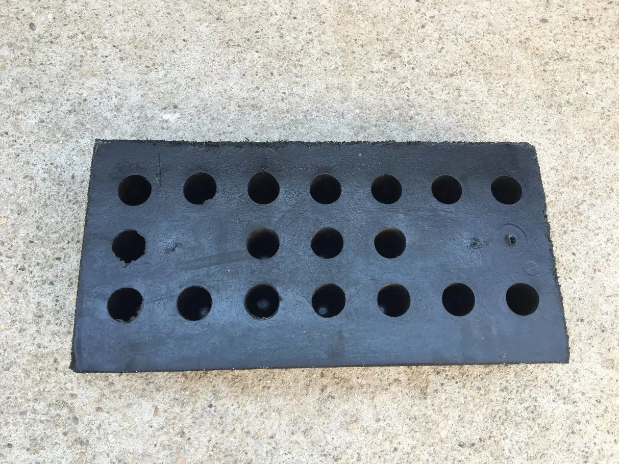 Heavy Duty 450*250*100mm Rubber Car Bumper Block Leveler Security Bumper Shield Rubber Product factory