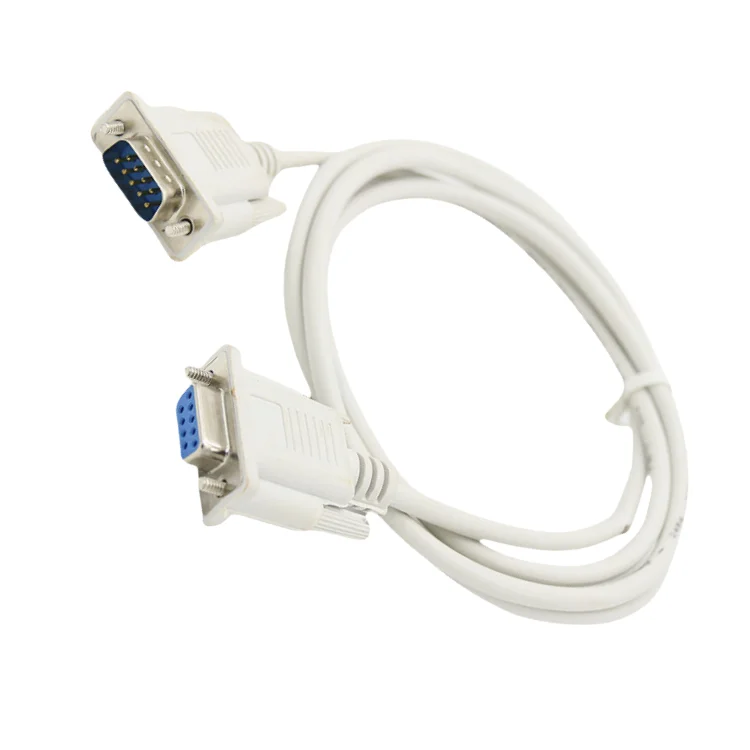 Coaxial RS232 Cable with DB9F Female to Female Connector Pure Copper Conductor PVC Jacket for Projector and DVD Player
