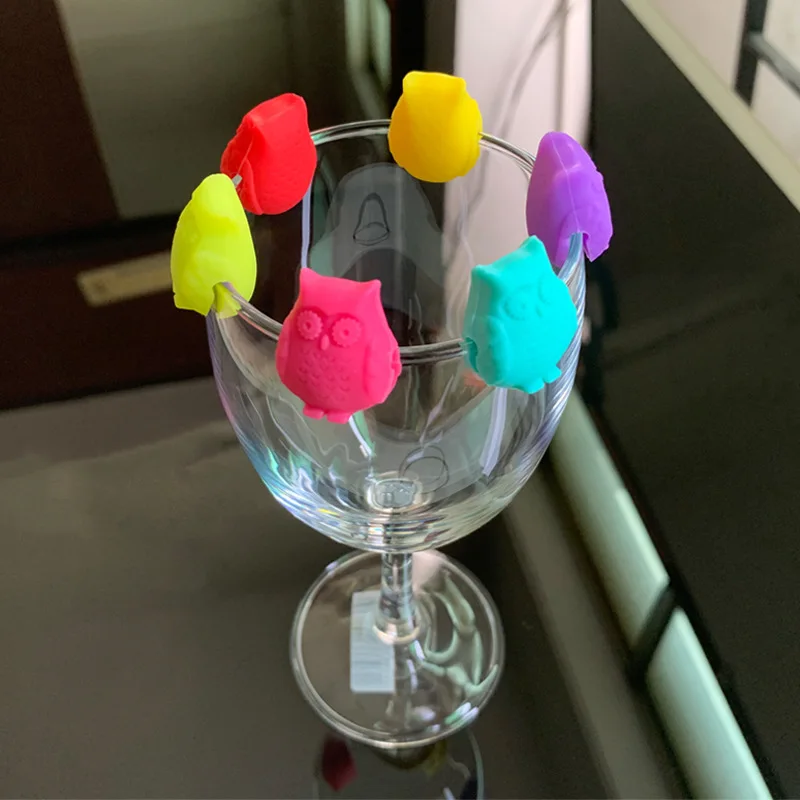 Bar Party Accessories Glass Marker Set Silicone Drink Markers Silicone