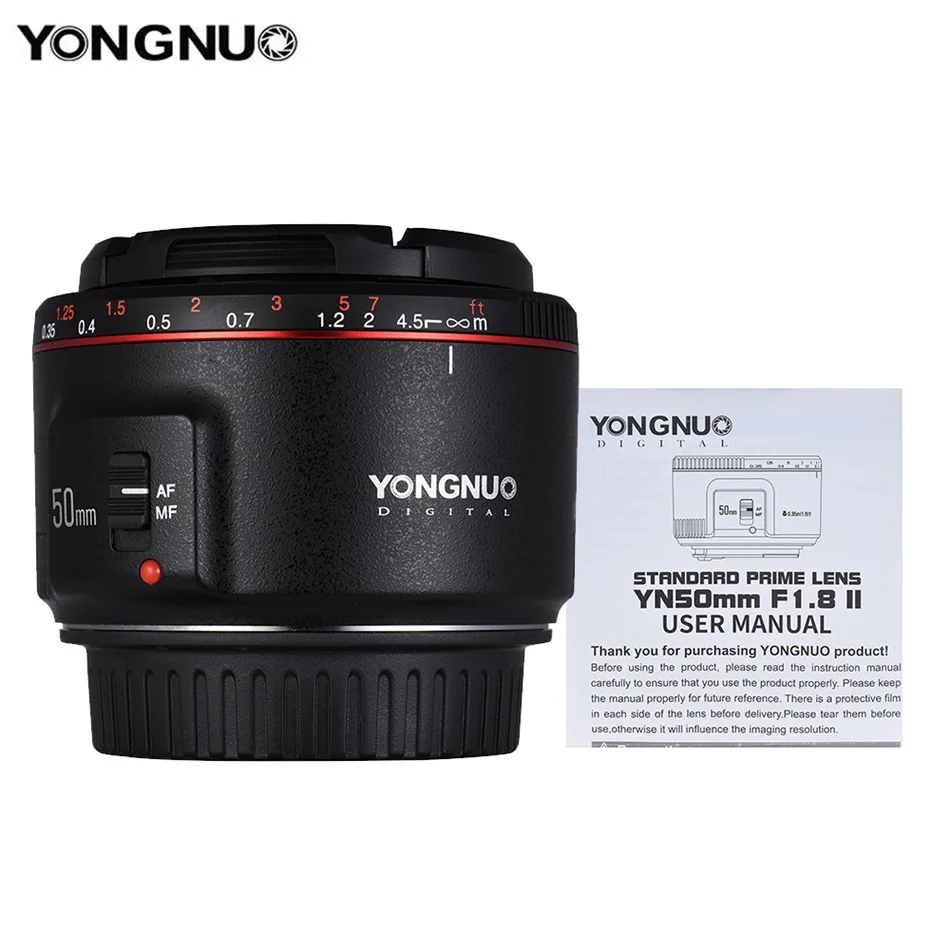 Yongnuo Yn50mm F1 8ii Af Mf Yn 50mm F1 8n For Canon Nikor Dslr Fx Dx