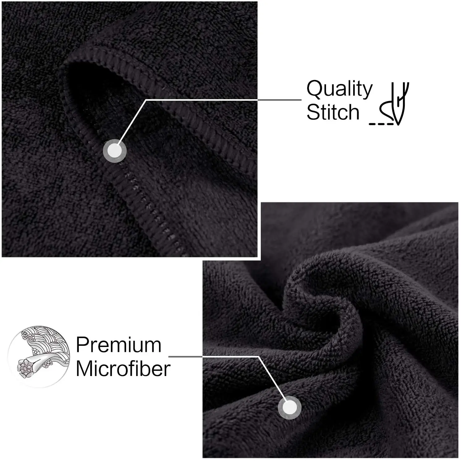 Custom Size Microfiber Sport Gym Towel With Logo - Buy Gym Towel,Sport ...