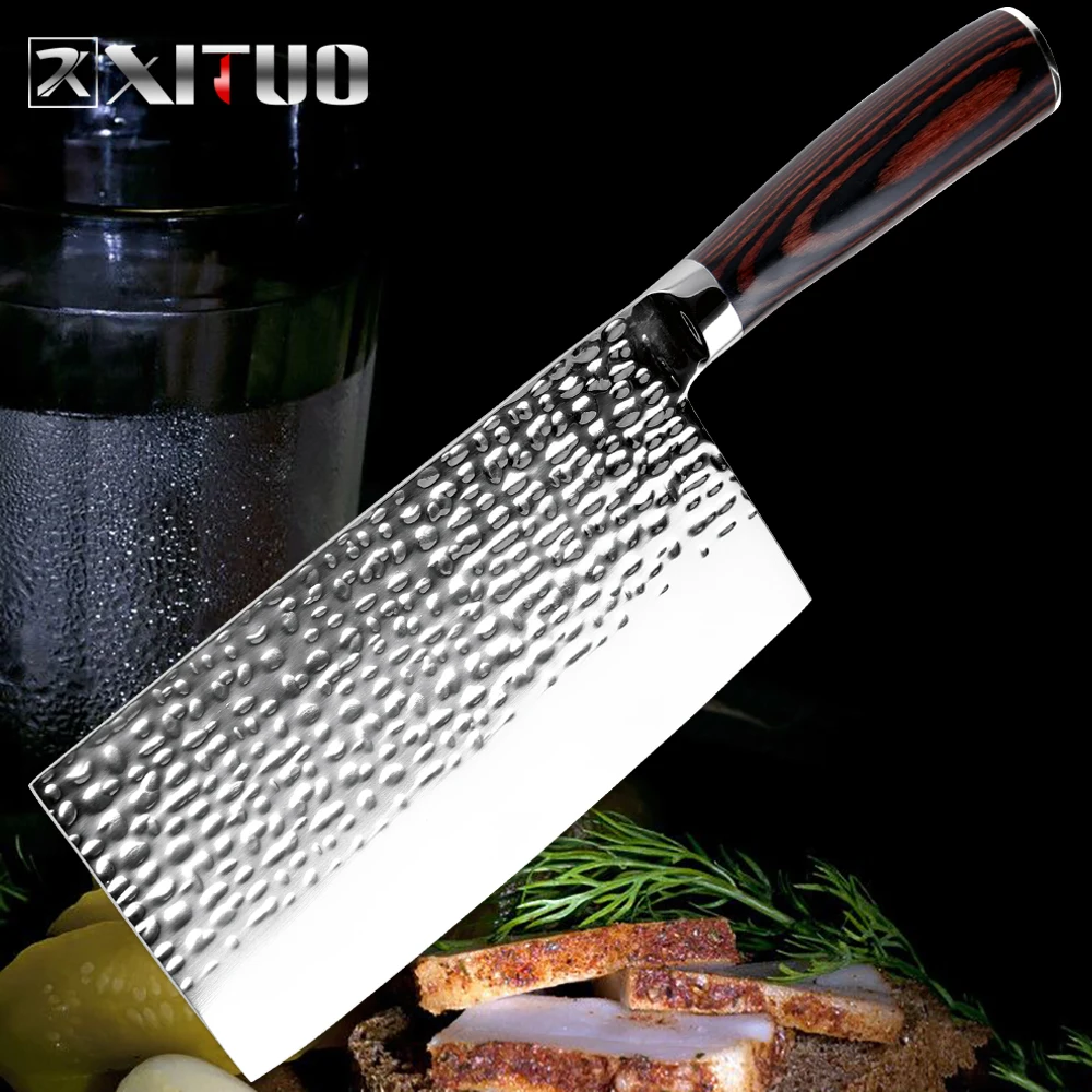 1pc Sharp and Durable Forged Small Kitchen Knife Meat Cleaver