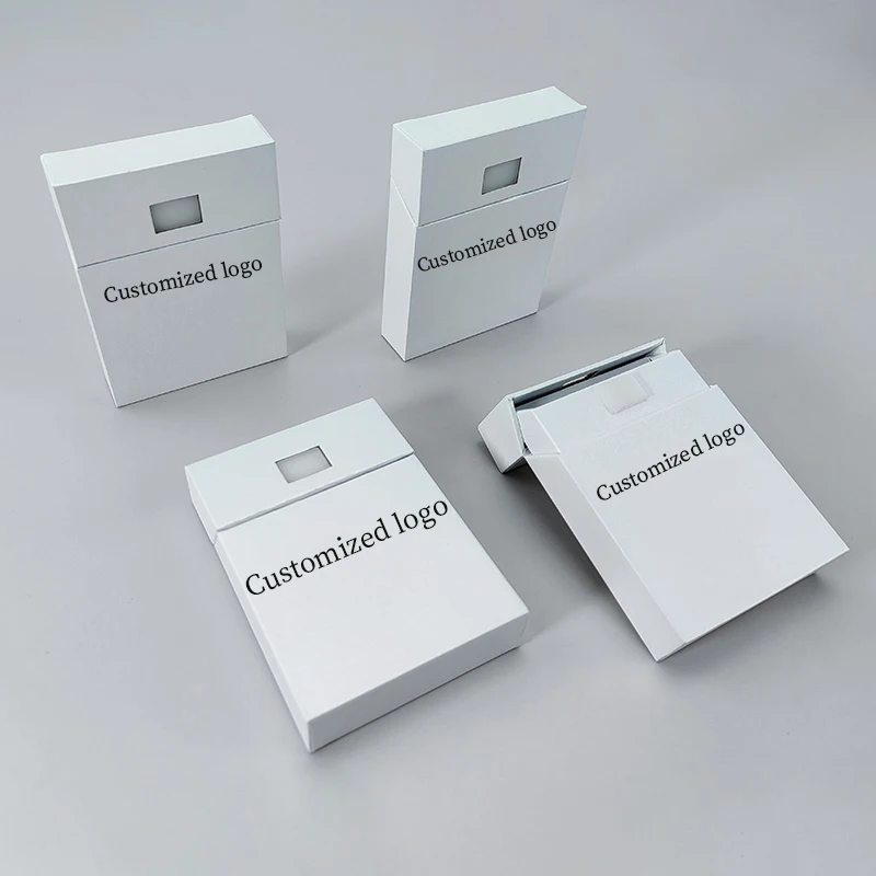 Custom Fancy Cardboard Boxes Cigarette Style Child Resistant Pre Paper Roll Packaging CR Press Button Cigarette Style Paper Box
