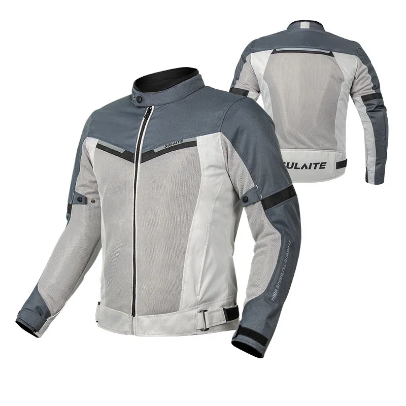 SULAITE Women's Breathable Leather Motorcycle Jacket for Riding
