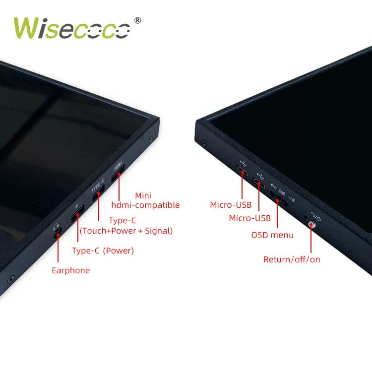 14 Inch Portable Bar LCD Monitor - 4K Touchscreen Display