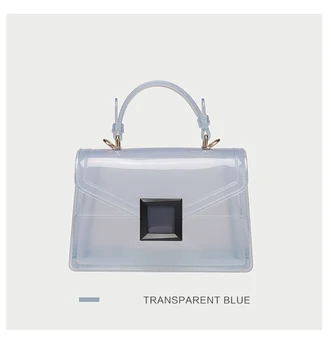 Clear on sale blue purse