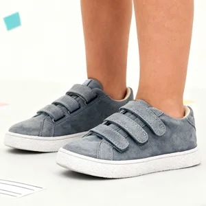 100% Genuine Leather Sport Shoes Children Comfortable Rubber Sole Leather Sneakers