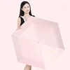 ultra-light umbrella-color-blocked handle-black  pink