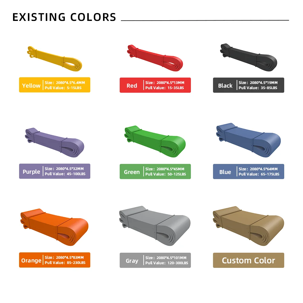 GEDENG Leg Custom Printed Resistance Bands Best Pull up Bands Uk
