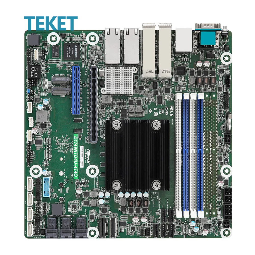 Asrockrack Server Motherboard D1848terd4u 4t4o Dengan Prosesor D