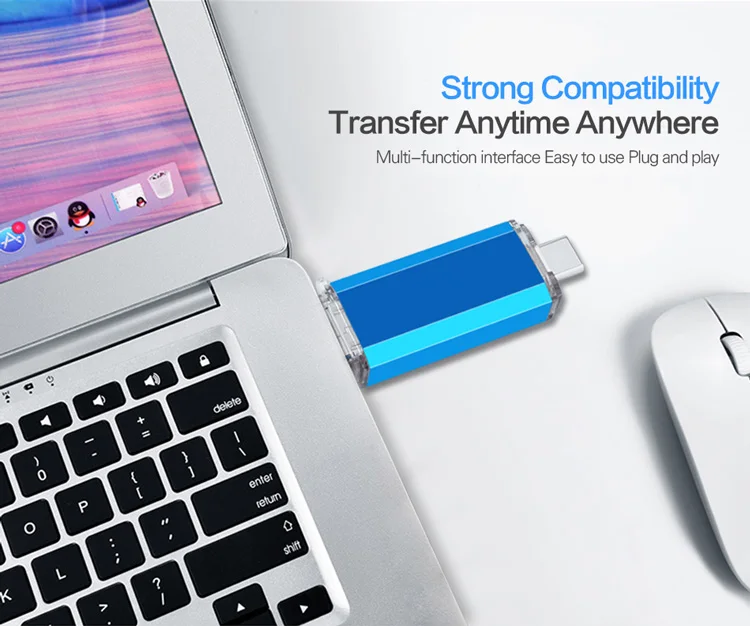 TypeC 2. 0 USB Flash Drive Pen Drive high quality 128GB Micro Usb Stick 16GB 32GB 64GB Pendrive for Type-C Device - ANKUX.COM