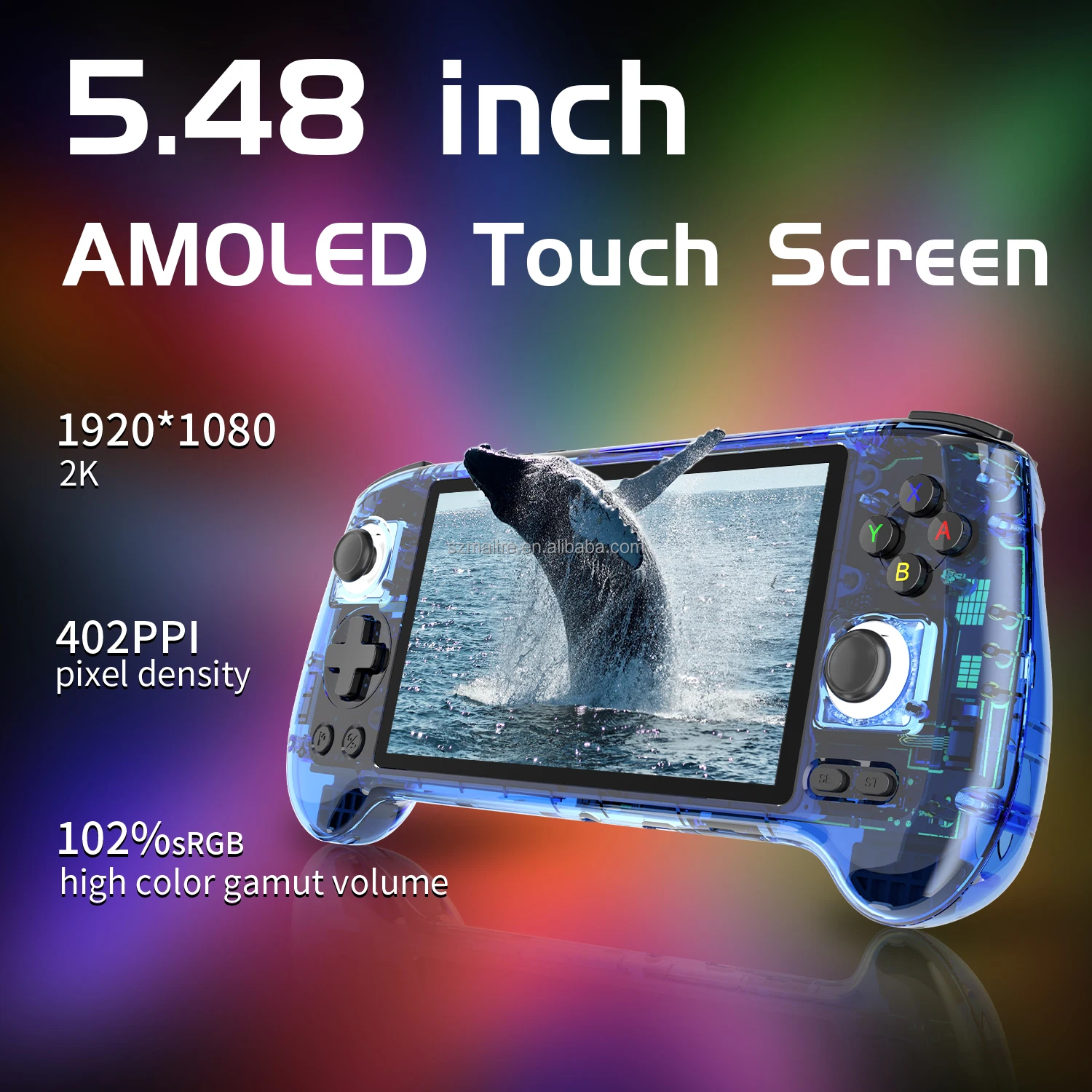 ANBERNIC RG556＆MicroSD2 recoさん専用 5.5-inch AMOLED Touch Screen RG556 Handheld Game Console with Wi