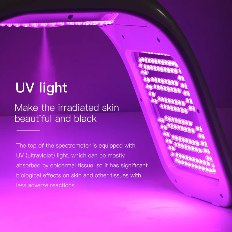 Factory Pdt Light Therapy Spray Spectrometers Pdt Led Device Led Light Therapy Facial 7 Color Led Light