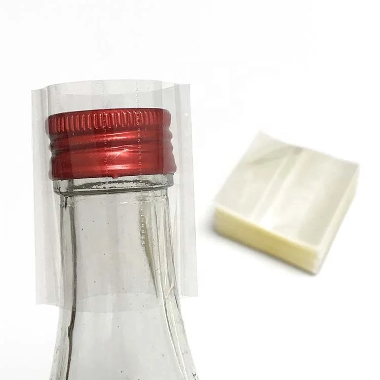 Perforated Shrink Band PVC Petg Clear Neck Shrink Bands Sleeve Cap Bottle Cans Shrink Sleeve