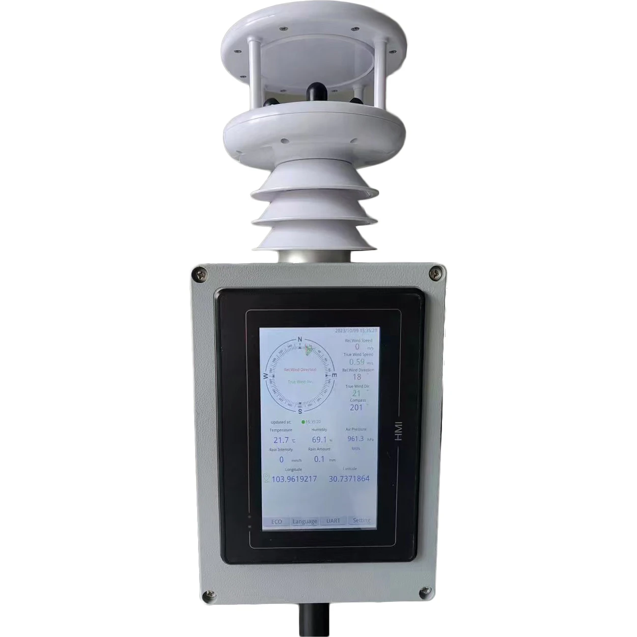 HY-WDS63E Portable Weather Station - Handheld Portable Anemometer - HongYuv  Technology Co., Ltd.