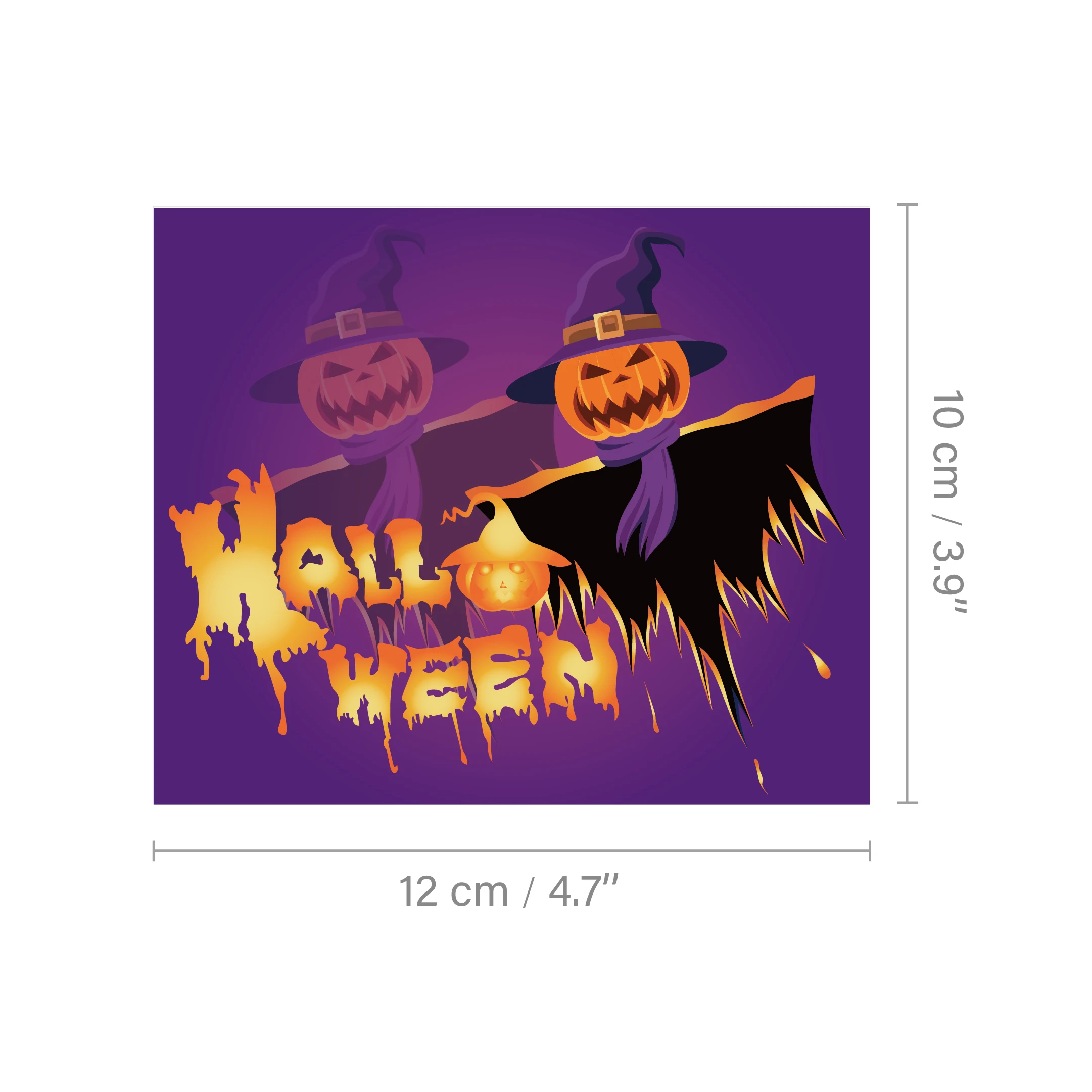 Hk009 Happy Halloween Greeting Cards With Blank Envelops Stickers 24