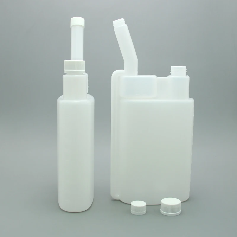 1 л, новый тип, пустая бутылка для моющего средства с двойной шеей, с защитой от детей