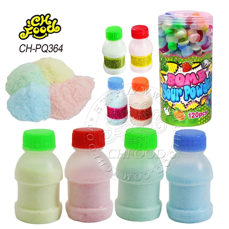 Hot Sale Cheap Mini Bottle Fruit Flavor Powder Candy for Kids Wholesale and Oem Halal Candy Toy