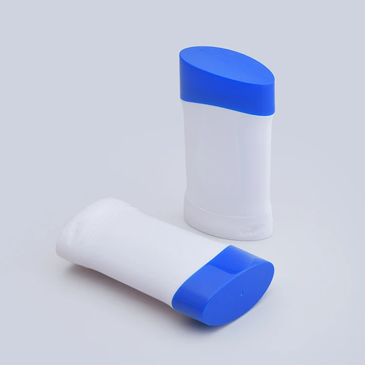 TB42 Custom Empty Flat Deodorant Stick Container Refillable Round Twist up Tubes Packaging for Deodorant Stick
