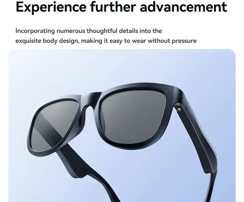 Chinese factory supplier supply  High Tech G65 Smart Ai Glasses With Wireless Open Ear Music Smart Glasses Photochromic Sunglasses - Buy Smart Ai Glasses wireless Open Ear Music Smart Glasses photochromic Sunglasses