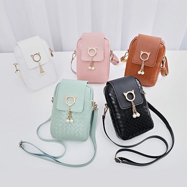 2023 Summer New Fashion Women's Phone Bag Single Ladies Shoulder Bags Pu Leather Crossbody Bag