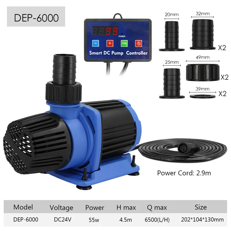 スーパーフィッシュ Marine DC Pump 6000L/h Circulation System 5000L