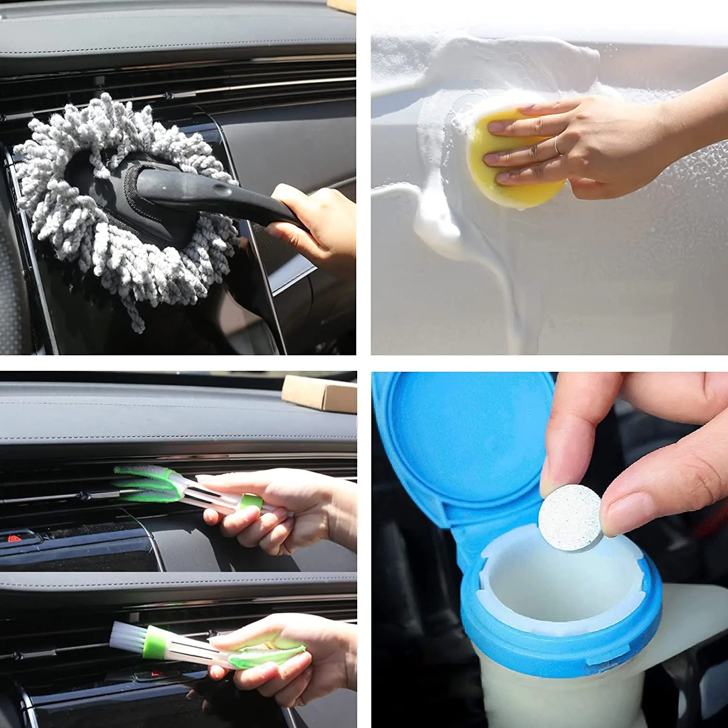 30pcs Car Wash Cleaning Kit Car Care Wash Tools Detailing Set With