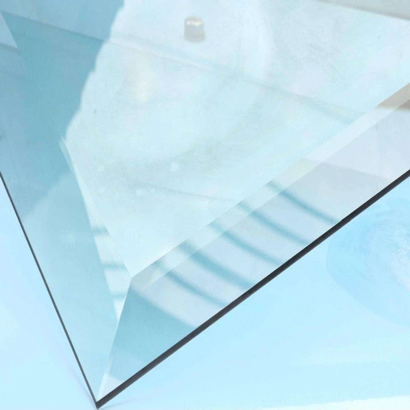 2mm Customized Bevel clear Float Glass Beveled Glass Pieces