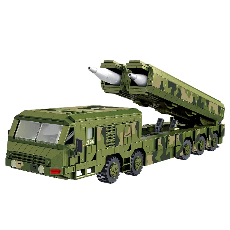 卸売ロングソードDF100クルーズミサイル車MOC陸軍モデル