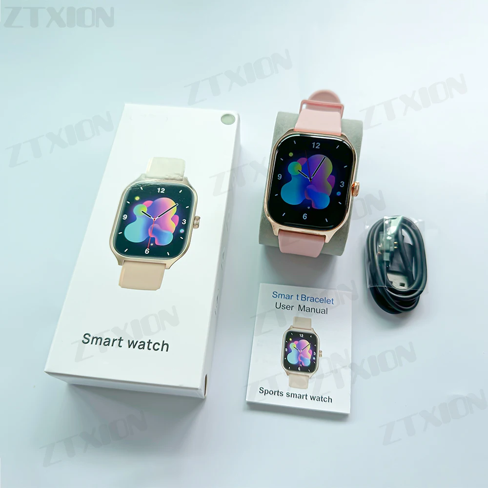 2024 New Rectangular Smartwatch Watch 4 Touch Screen Call APP Information Reminder Multiple Sports Modes Smart Watch