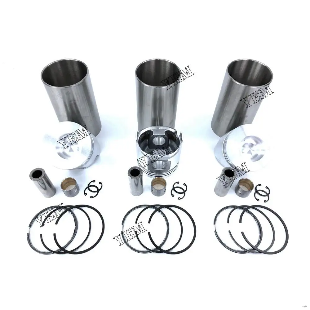 Rebuild Kit With Cylinder Liner Piston Ring Fit for Yanmar 3TNE88 Engine Tractor Generator Excavator
